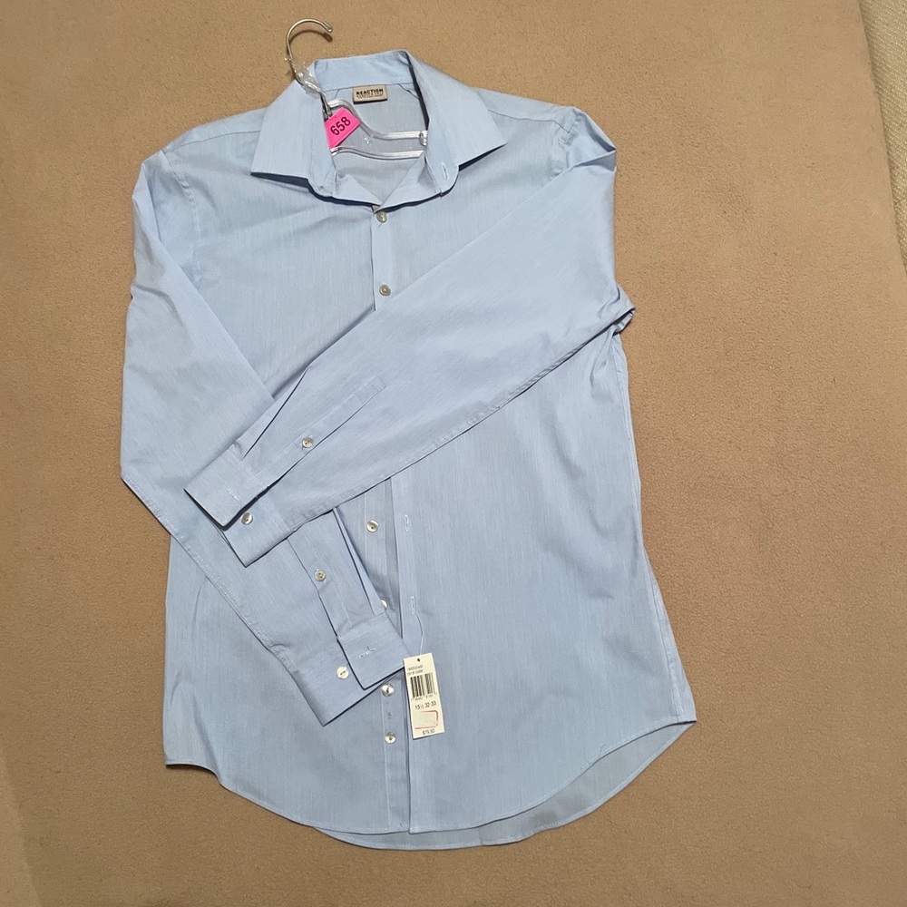 Blue Kenneth Cole Mens dress shirt
